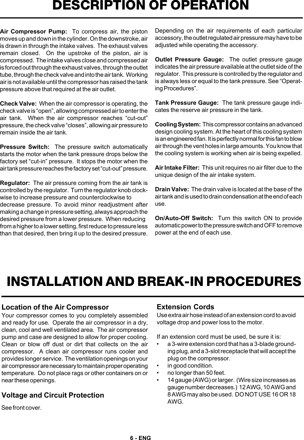 Page 6 of 12 - Devilbiss Devilbiss-Fa125-Users-Manual-  Devilbiss-fa125-users-manual