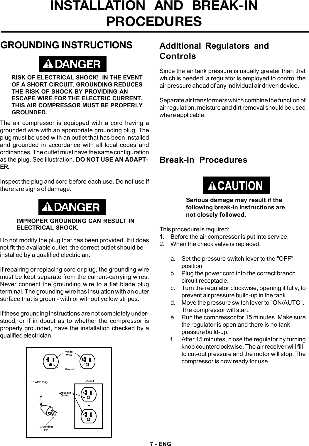 Page 7 of 12 - Devilbiss Devilbiss-Fa125-Users-Manual-  Devilbiss-fa125-users-manual