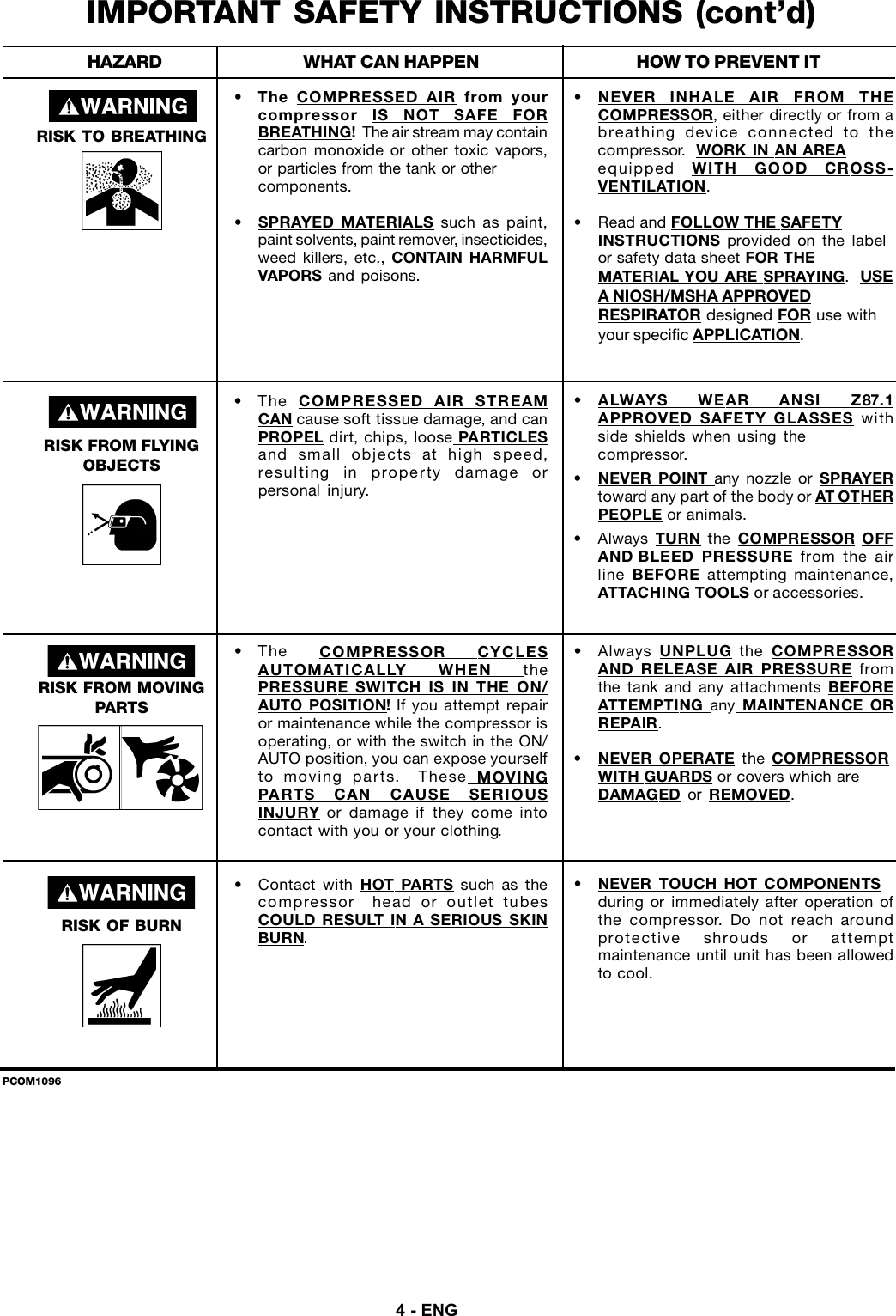 Page 4 of 12 - Devillbiss-Air-Power-Company Devillbiss-Air-Power-Company-Mg1-Umccomp-3-Users-Manual-  Devillbiss-air-power-company-mg1-umccomp-3-users-manual