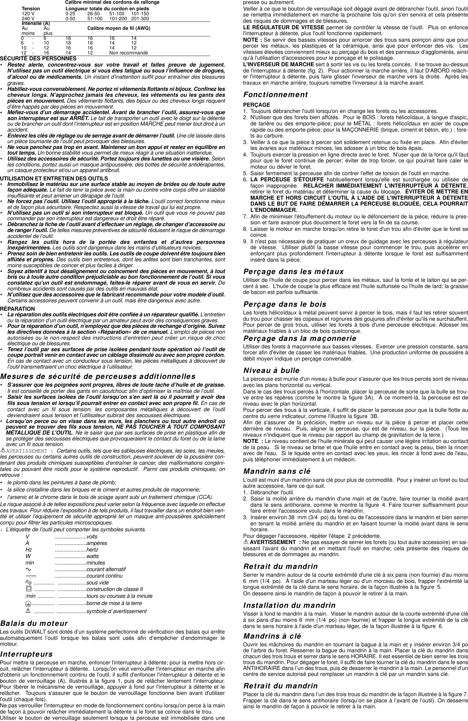 Page 3 of 5 - Dewalt Dewalt-Dw101-Instruction-Manual- DW100/385907-01  Dewalt-dw101-instruction-manual
