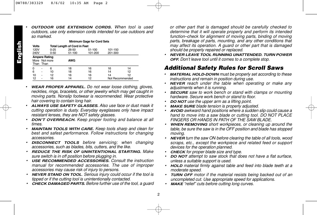 Page 4 of 10 - Dewalt Dewalt-Dw788-Instruction-Manual- ManualsLib - Makes It Easy To Find Manuals Online!  Dewalt-dw788-instruction-manual