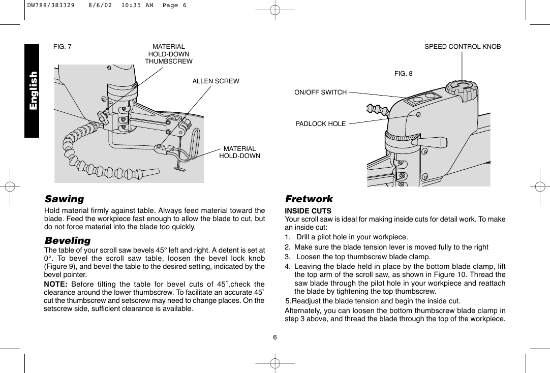 Page 8 of 10 - Dewalt Dewalt-Dw788-Instruction-Manual- ManualsLib - Makes It Easy To Find Manuals Online!  Dewalt-dw788-instruction-manual