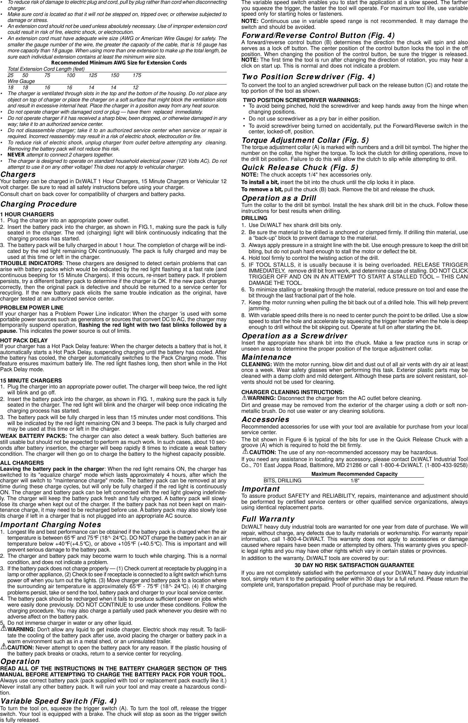 Page 2 of 7 - Dewalt Dewalt-Dw920-Instruction-Manual- DW920/497947  Dewalt-dw920-instruction-manual