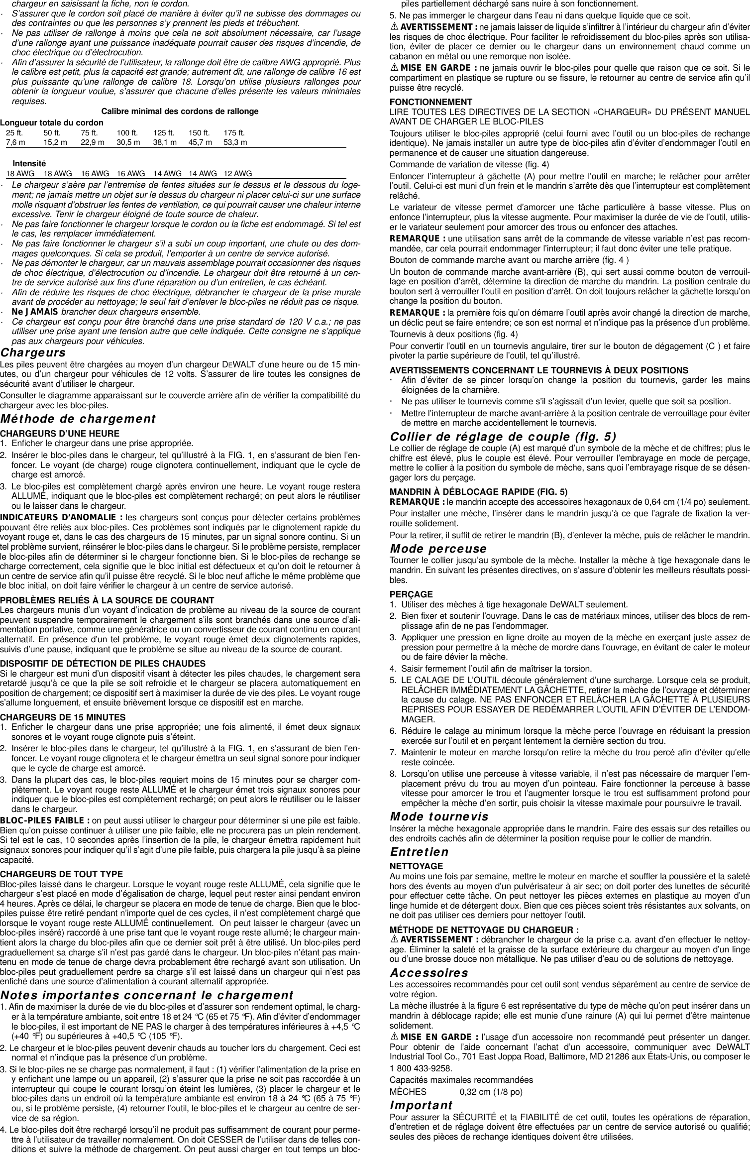 Page 4 of 7 - Dewalt Dewalt-Dw920-Instruction-Manual- DW920/497947  Dewalt-dw920-instruction-manual