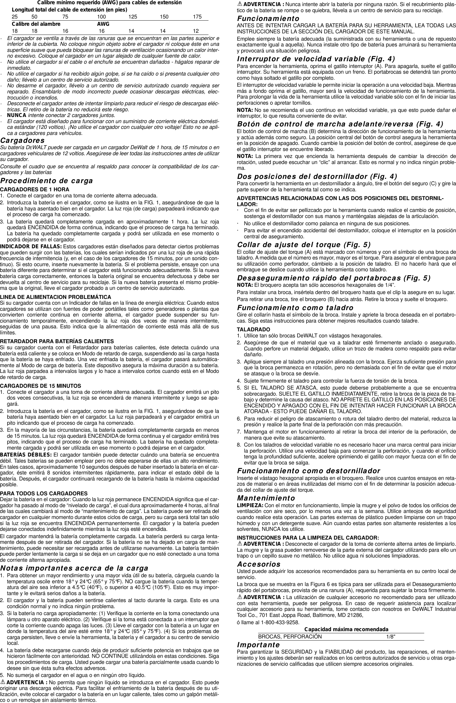 Page 6 of 7 - Dewalt Dewalt-Dw920-Instruction-Manual- DW920/497947  Dewalt-dw920-instruction-manual