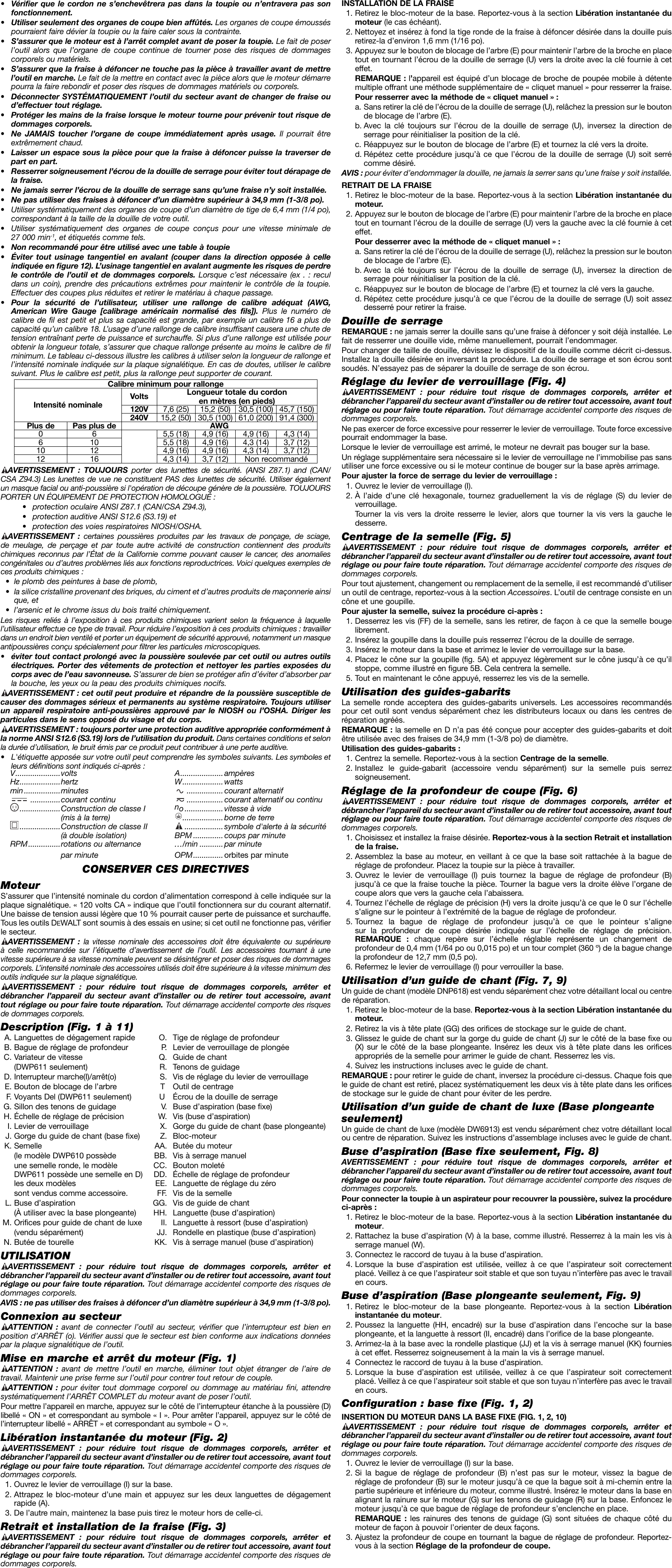 Page 4 of 7 - Dewalt Dewalt-Dwp610-Users-Manual- A27313 Mnl Compact Router NA Dewalt-dwp610-users-manual