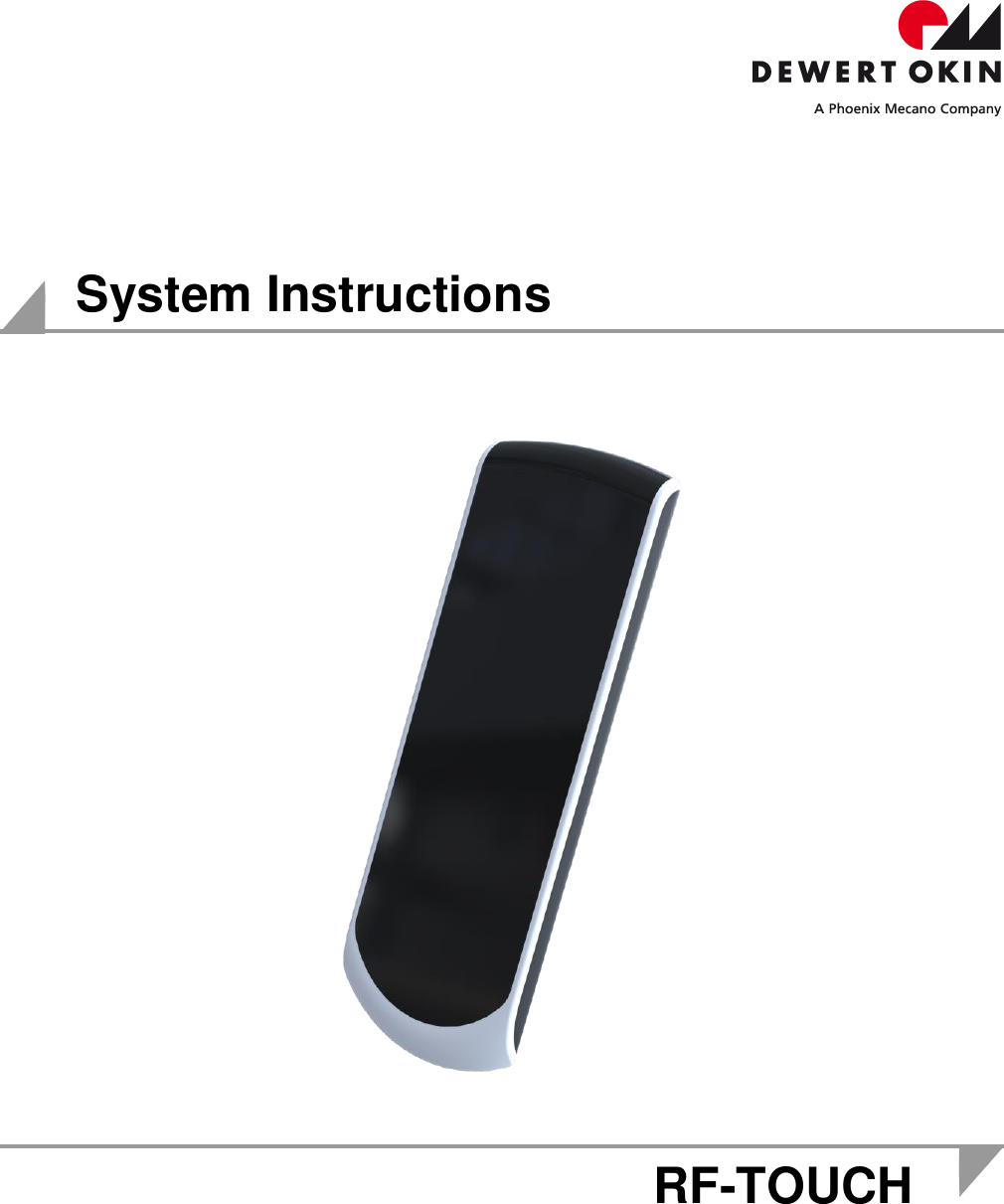        System Instructions          RF-TOUCH    