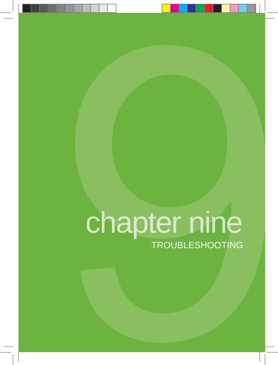 chapter ninechapter nineTROUBLESHOOTING