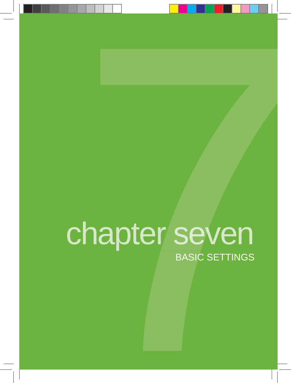 chapter sevenBASIC SETTINGSr sevBASIC