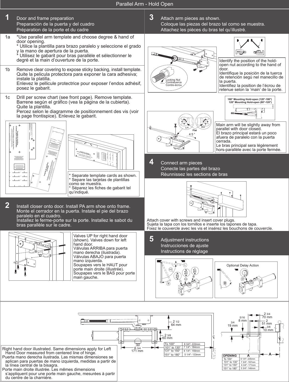 Page 4 of 4 - Dexter Falcon DCH1000 Series Door Closer Hold Open S Installation Instructions 111032