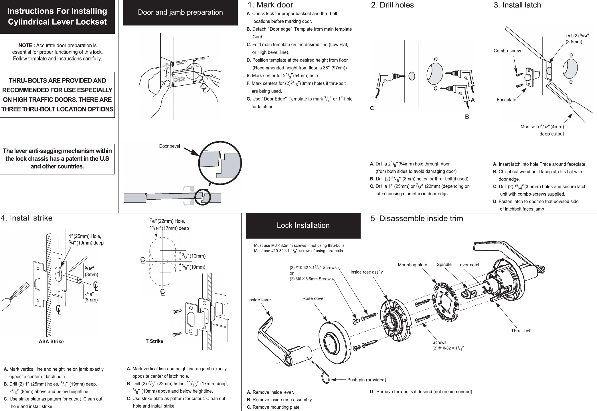 Page 1 of 2 - Dexter Schlage C2000 Instructions Installation 111077