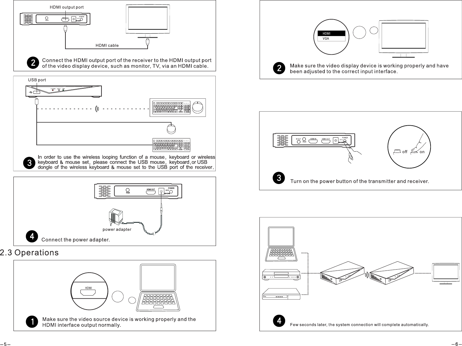  PAIRHDMI O UT POWERDC 5V