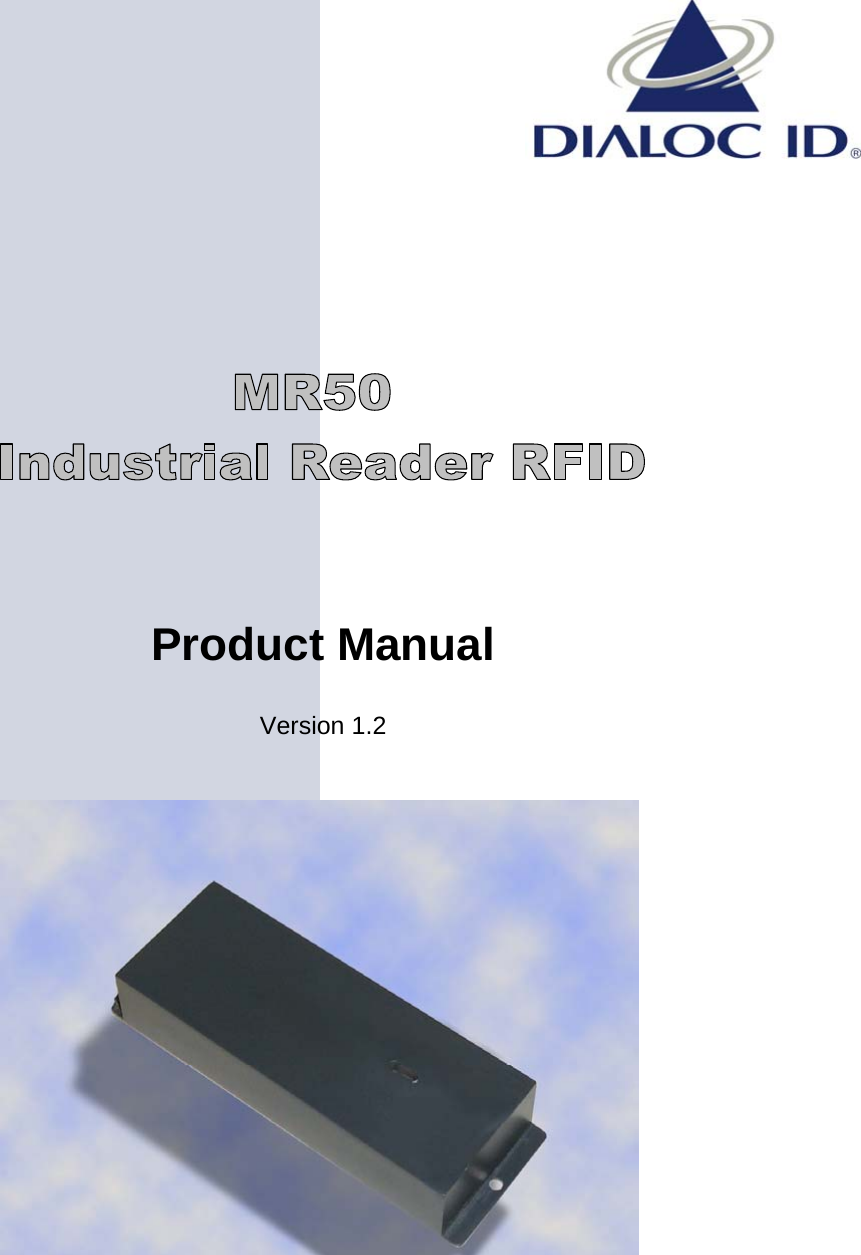                 Product Manual  Version 1.2  