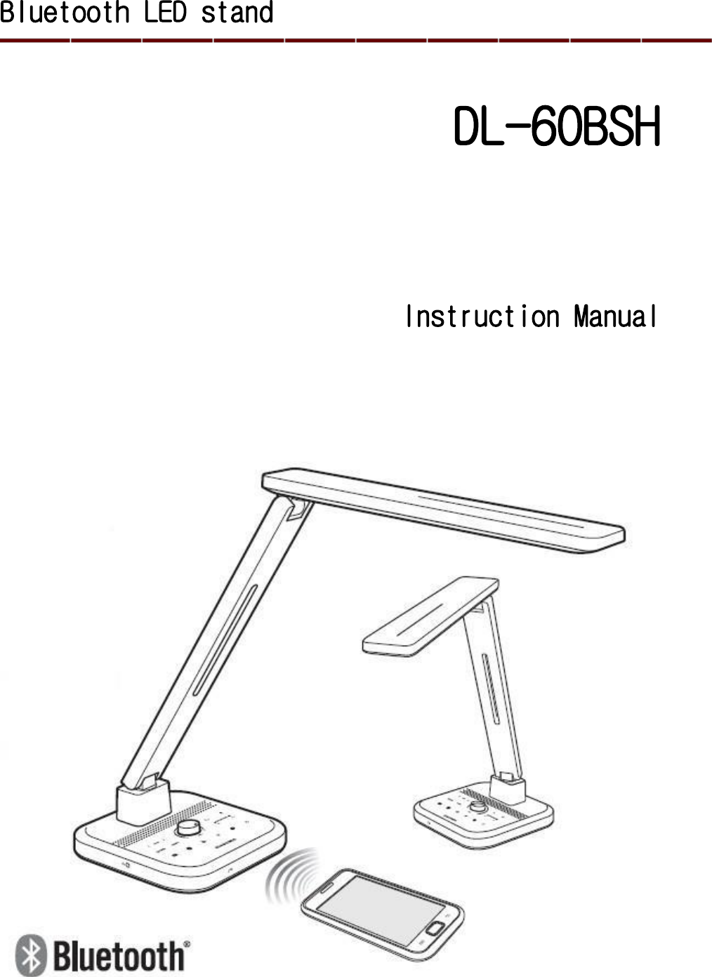 Bluetooth LED stand  DL-60BSH Instruction Manual    