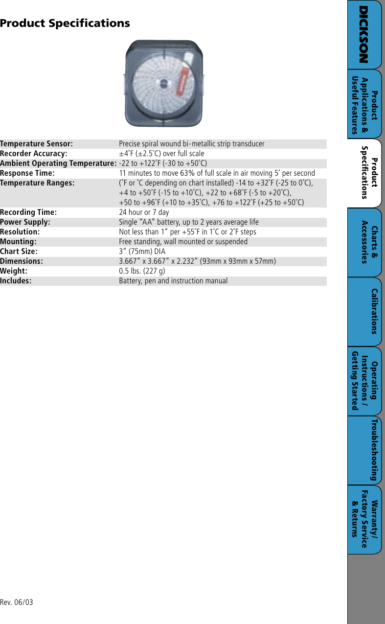 Page 3 of 8 - Dickson-Industrial Dickson-Industrial-Sc3-Users-Manual- SC3 Web Manual  Dickson-industrial-sc3-users-manual