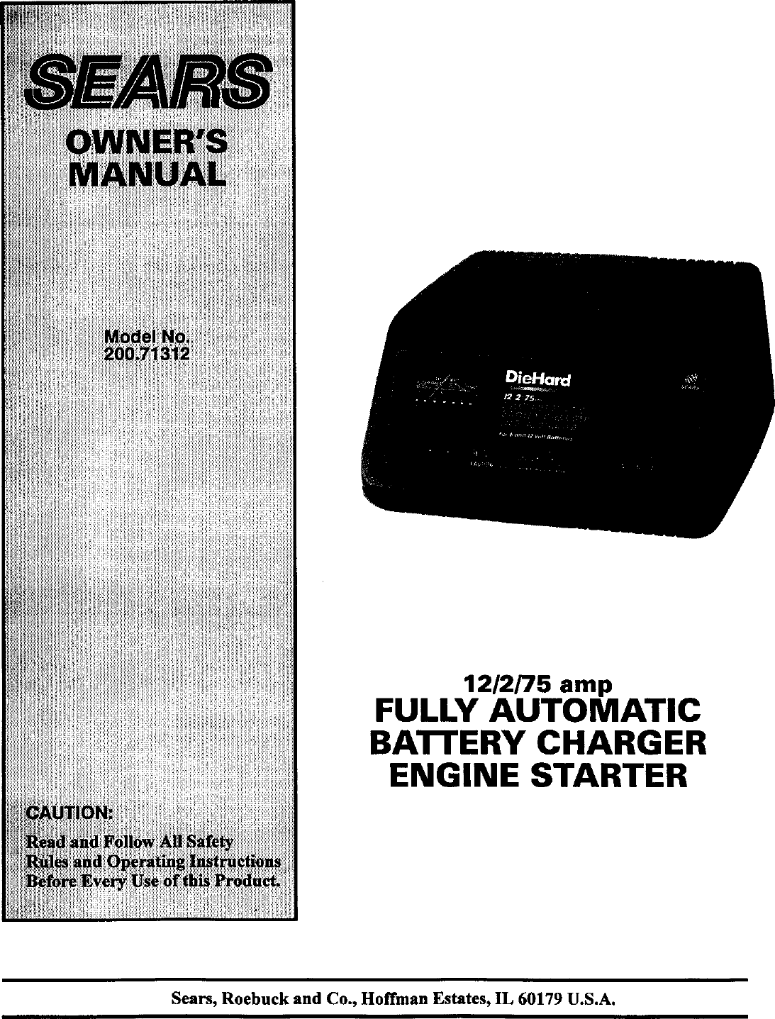 Page 1 of 12 - Diehard 20071312 User Manual  BATTERY CHARGER - Manuals And Guides L0305326