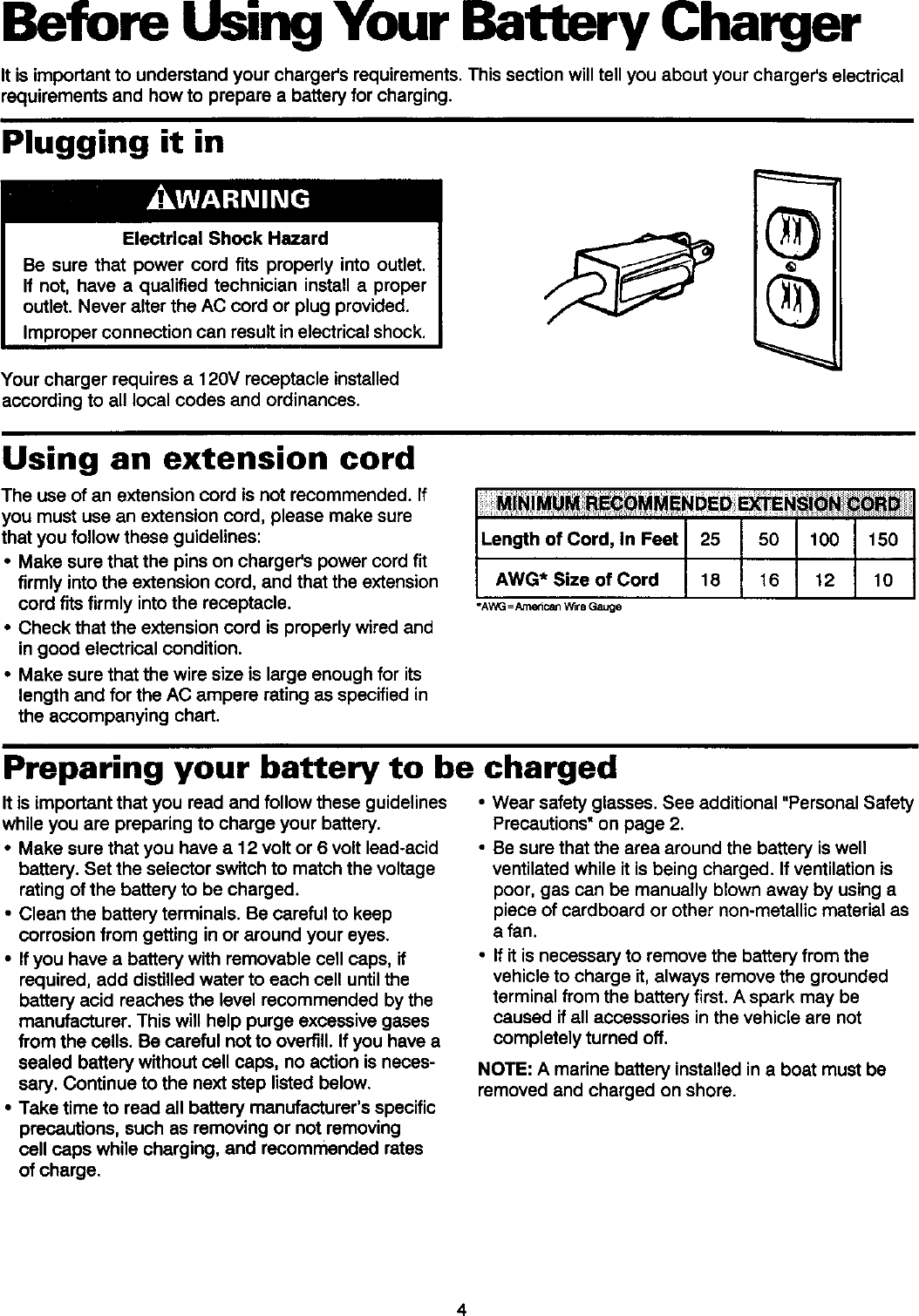 Page 5 of 12 - Diehard 20071312 User Manual  BATTERY CHARGER - Manuals And Guides L0305326
