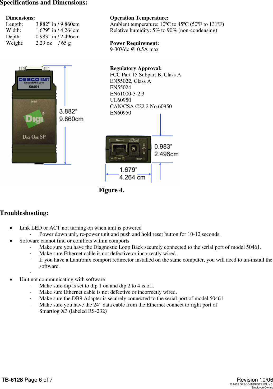 Page 6 of 7 - Digi Digi-62533-Users-Manual TB-6128
