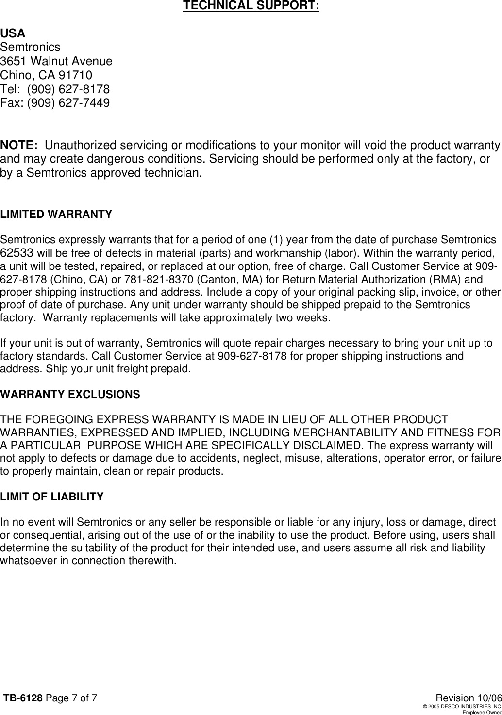 Page 7 of 7 - Digi Digi-62533-Users-Manual TB-6128