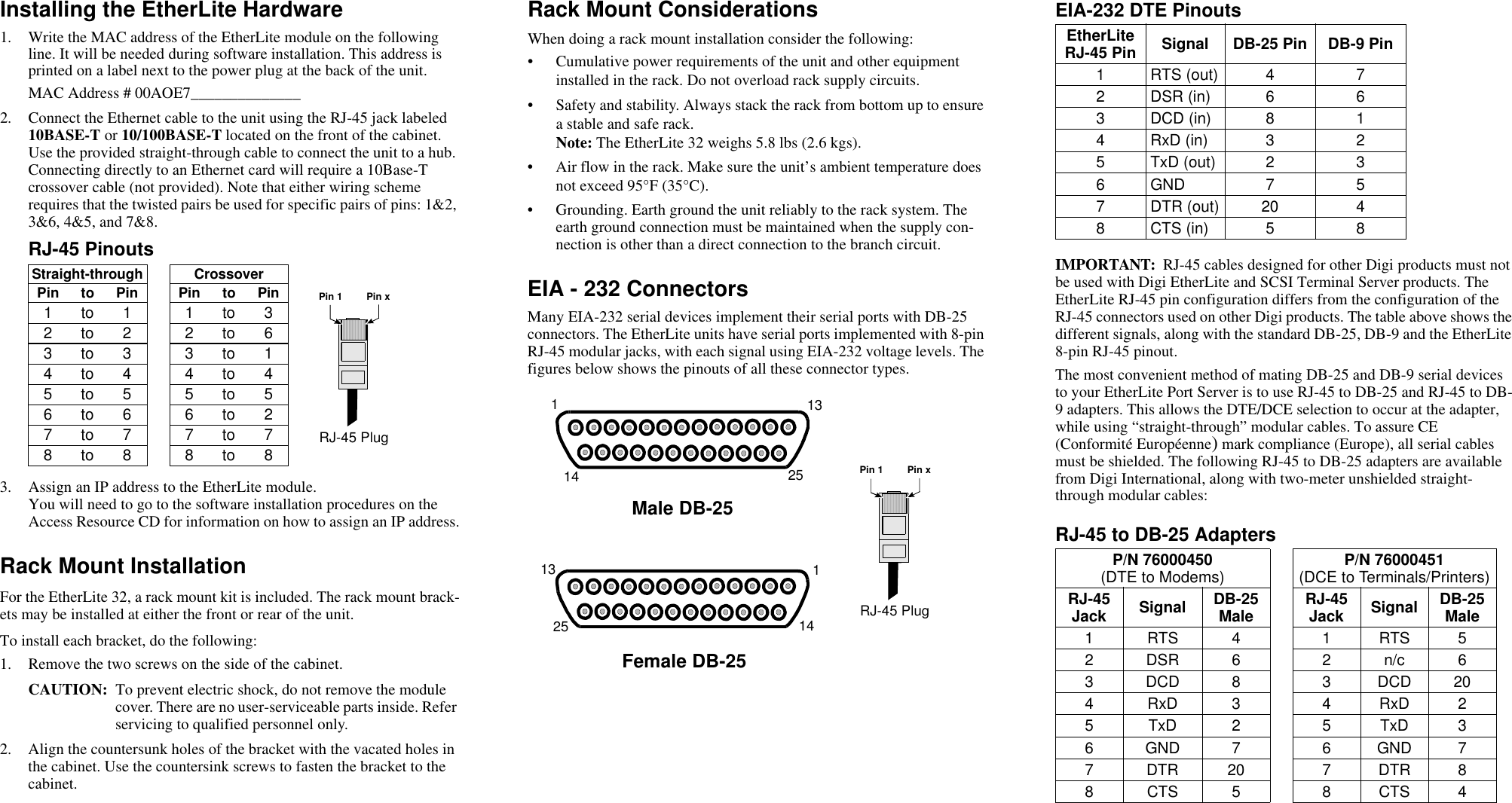 Page 2 of 2 - Digi Digi-Eia-422-Users-Manual- 90033900D  Digi-eia-422-users-manual