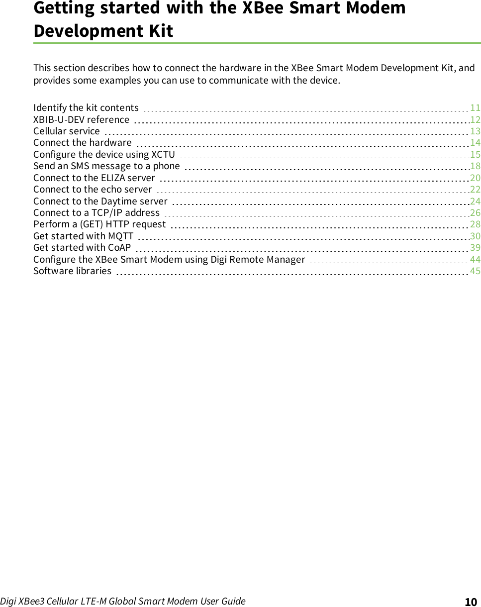 Page 10 of Digi XB3M1 XBee3 Cellular LTE-M User Manual 