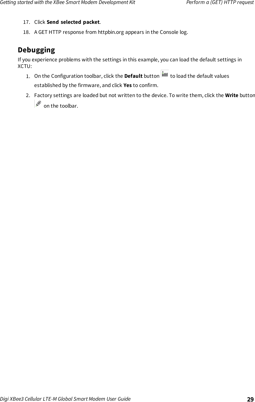 Page 29 of Digi XB3M1 XBee3 Cellular LTE-M User Manual 