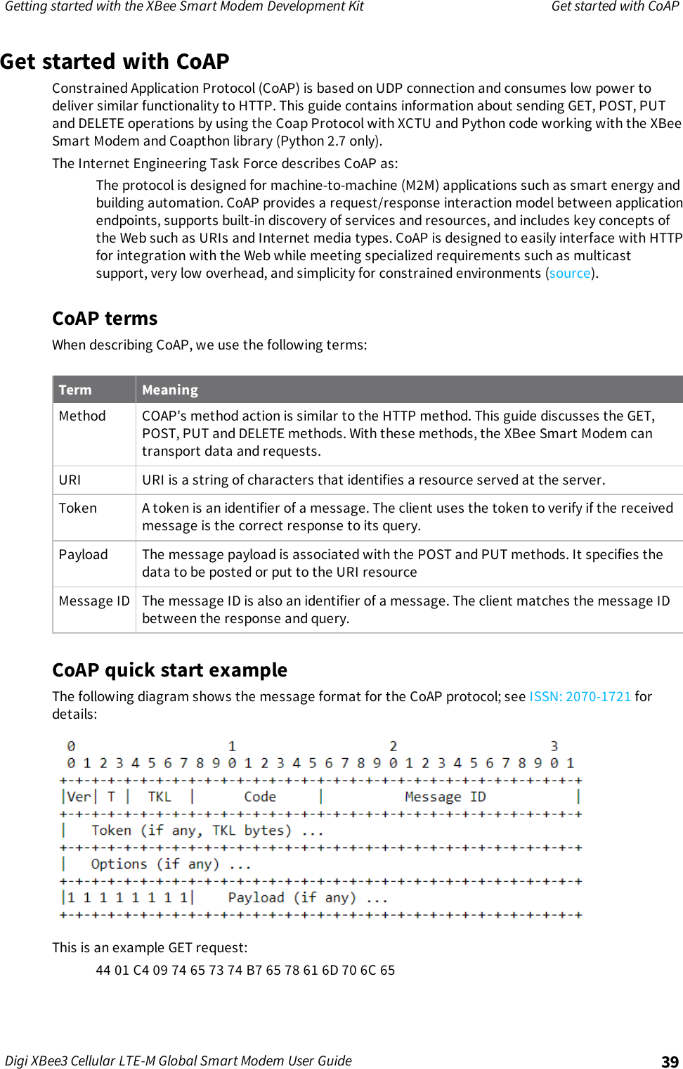 Page 39 of Digi XB3M1 XBee3 Cellular LTE-M User Manual 