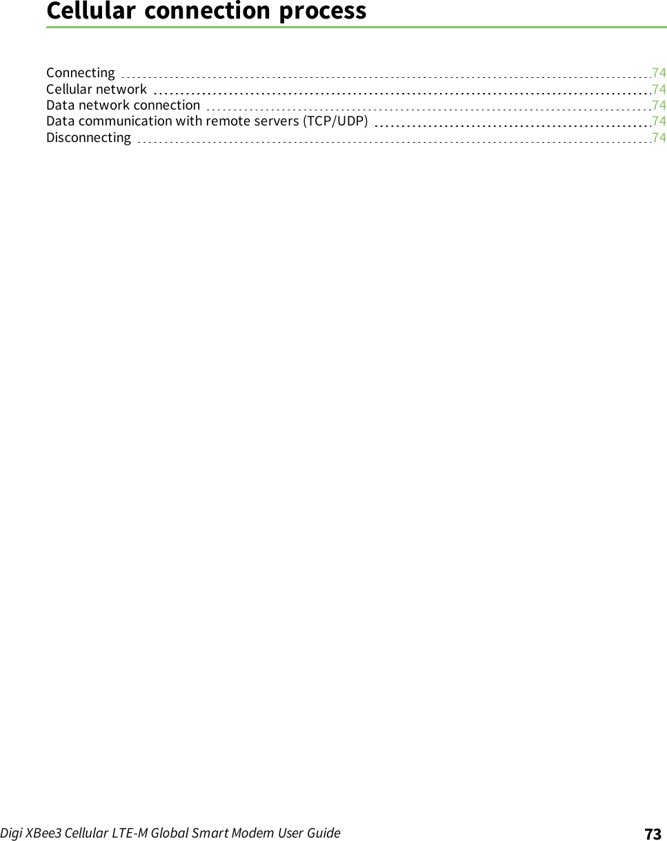 Page 73 of Digi XB3M1 XBee3 Cellular LTE-M User Manual 
