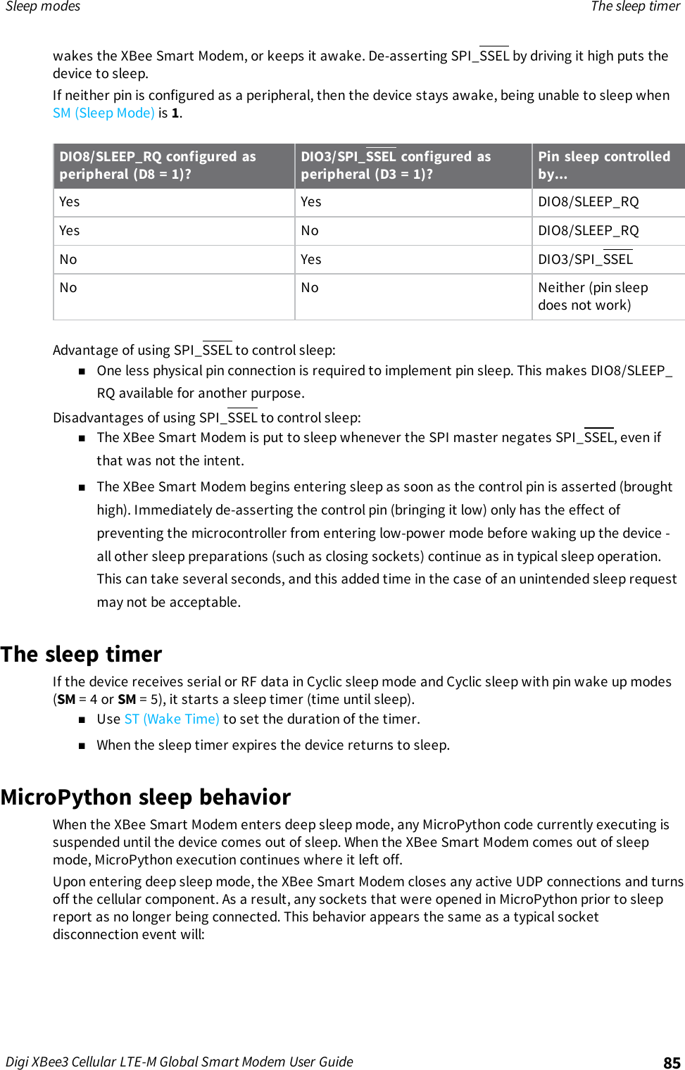 Page 85 of Digi XB3M1 XBee3 Cellular LTE-M User Manual 