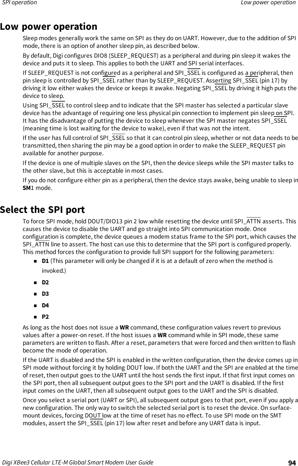 Page 94 of Digi XB3M1 XBee3 Cellular LTE-M User Manual 