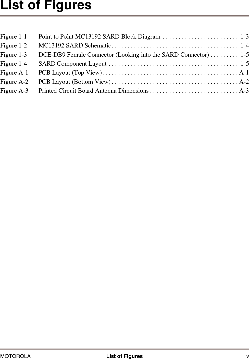 vi Sensor Applications Reference Design (SARD) User&rsquo;s Guide MOTOROLA