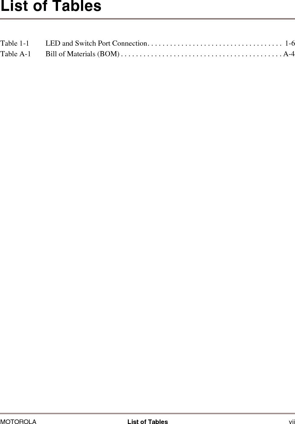 viii Sensor Applications Reference Design (SARD) User&rsquo;s Guide MOTOROLA