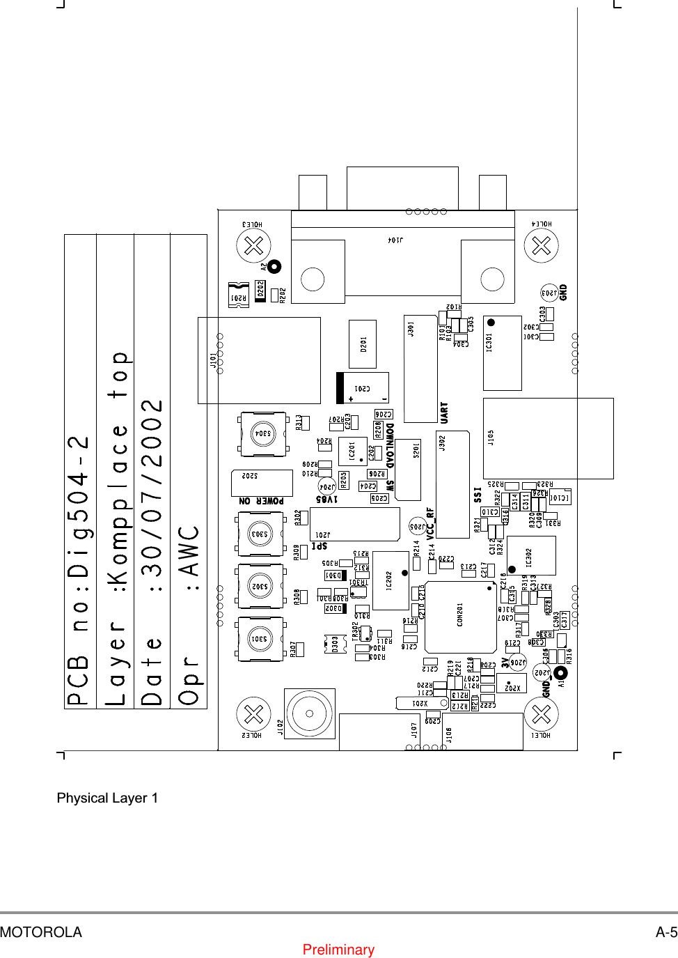 MOTOROLA A-5PreliminaryPhysical Layer 1