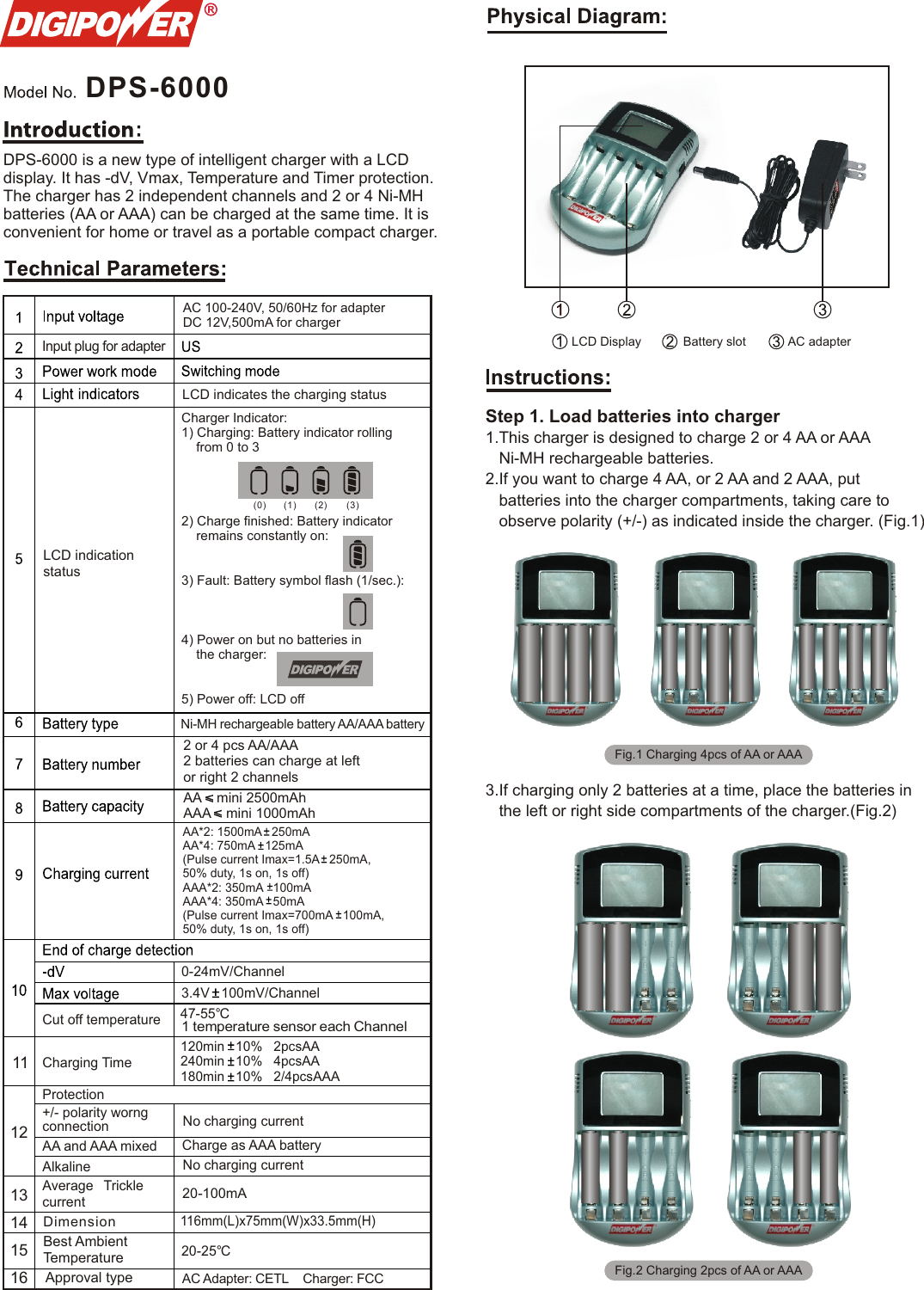 Page 1 of 2 - Digipower Digipower-Dps-6000-Users-Manual- DPS-6000 Manual 2  Digipower-dps-6000-users-manual