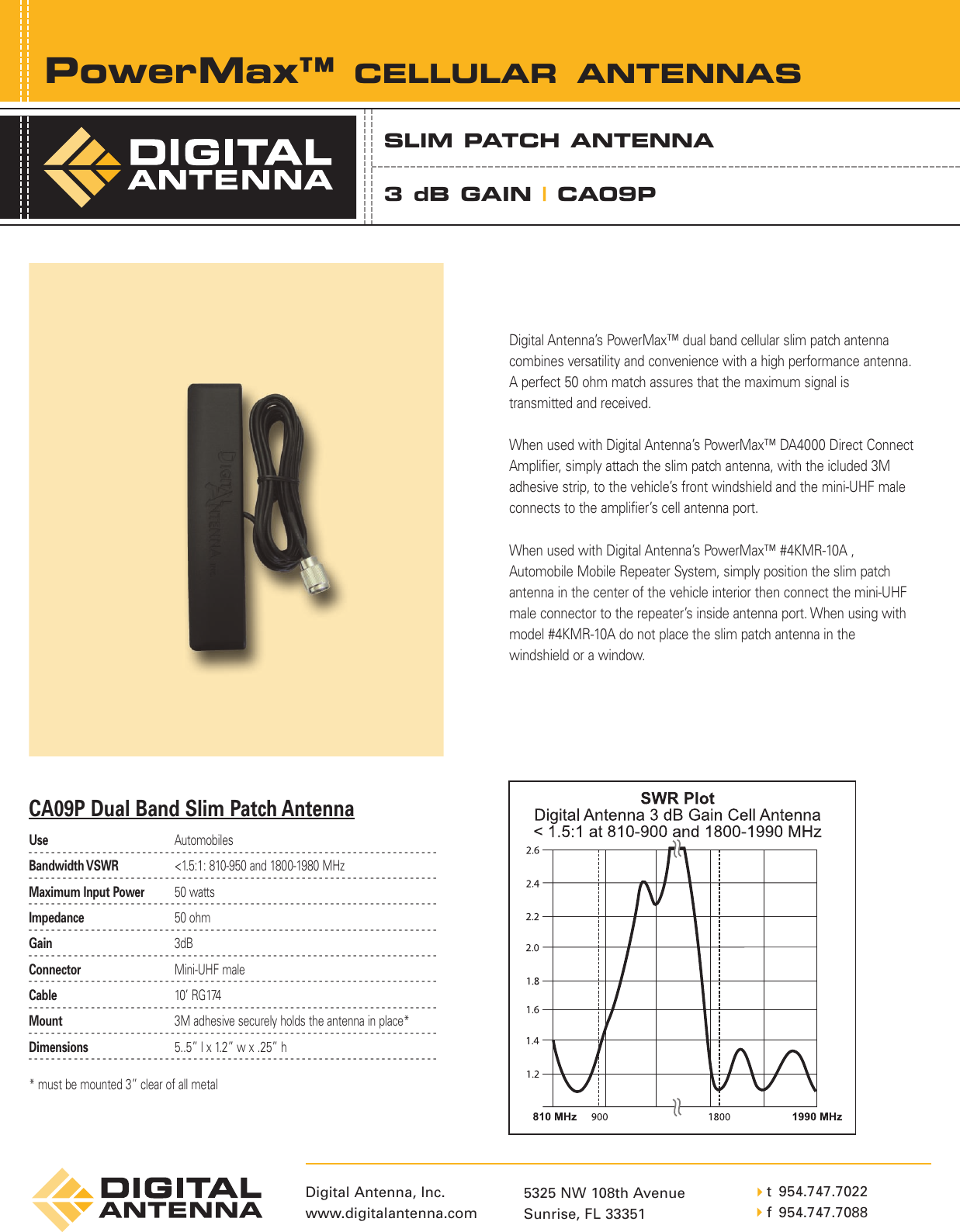 Page 1 of 1 - Digital-Antenna Digital-Antenna-Powermax-Ca09P-Users-Manual-  Digital-antenna-powermax-ca09p-users-manual