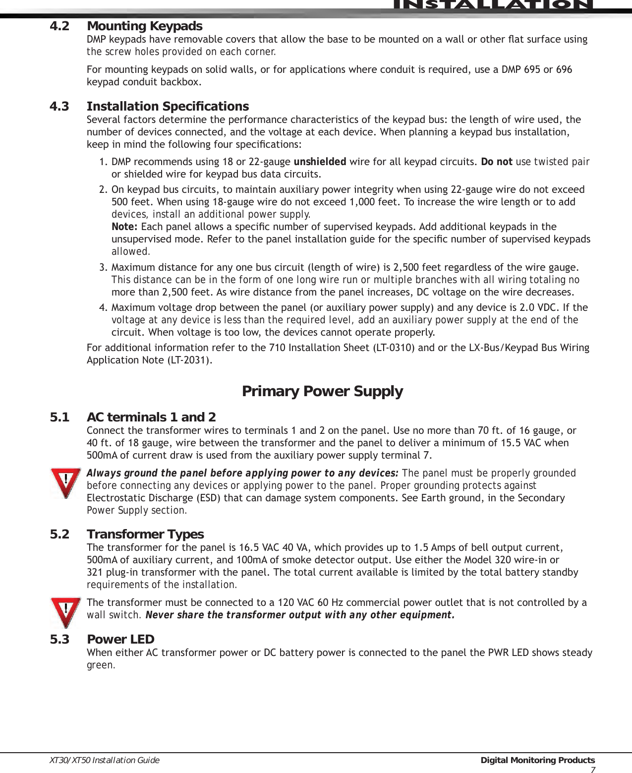 Page 12 of Digital Monitoring PC0128 Digital Transmission System Transceiver User Manual USERS MANUAL