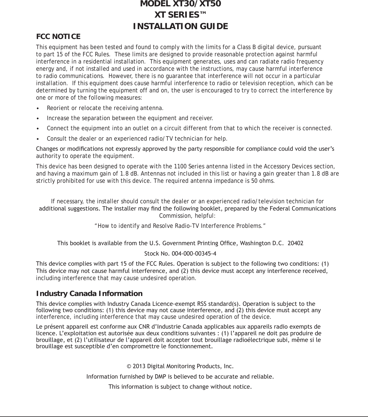 Page 2 of Digital Monitoring PC0128 Digital Transmission System Transceiver User Manual USERS MANUAL