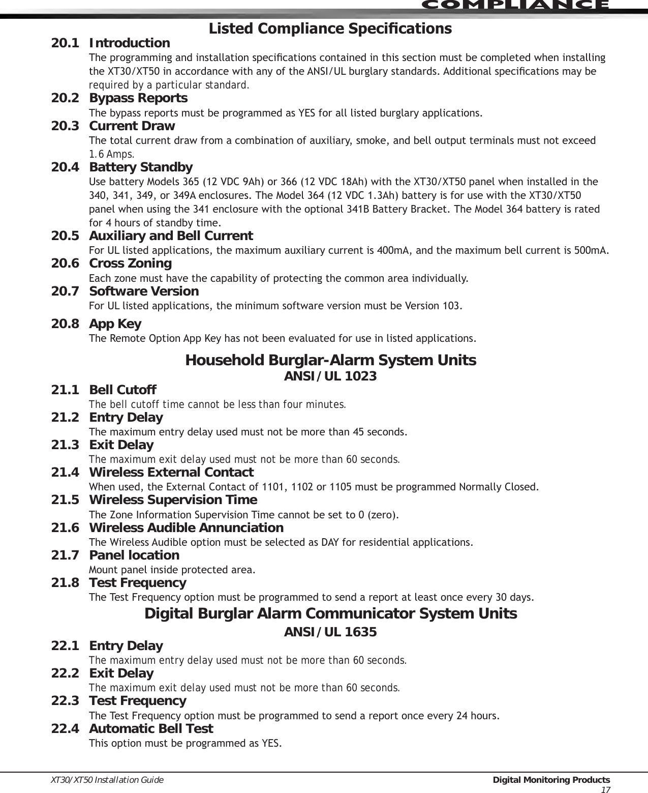 Page 22 of Digital Monitoring PC0128 Digital Transmission System Transceiver User Manual USERS MANUAL