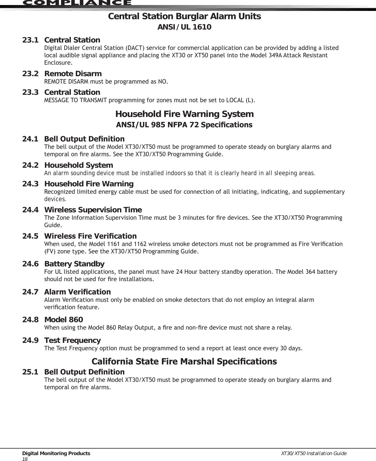 Page 23 of Digital Monitoring PC0128 Digital Transmission System Transceiver User Manual USERS MANUAL