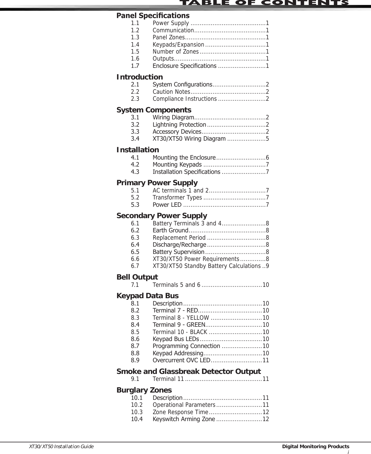 Page 3 of Digital Monitoring PC0128 Digital Transmission System Transceiver User Manual USERS MANUAL