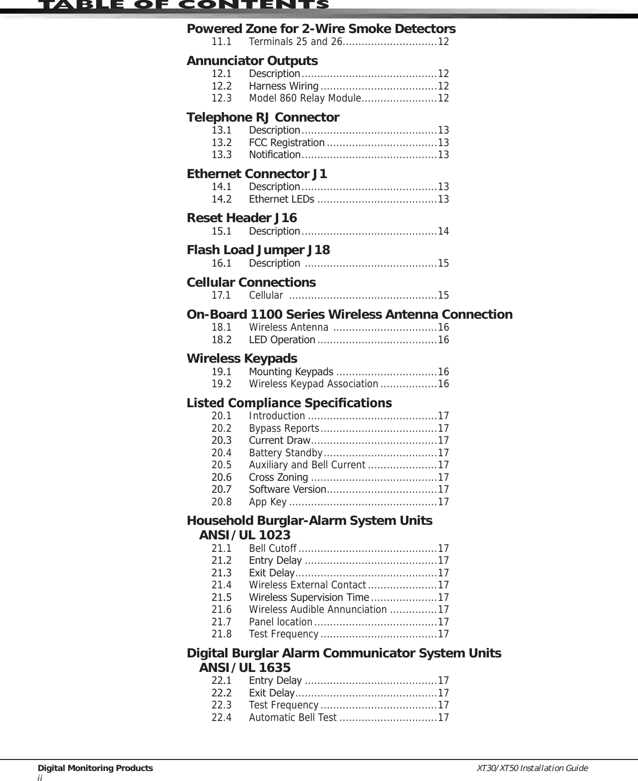 Page 4 of Digital Monitoring PC0128 Digital Transmission System Transceiver User Manual USERS MANUAL