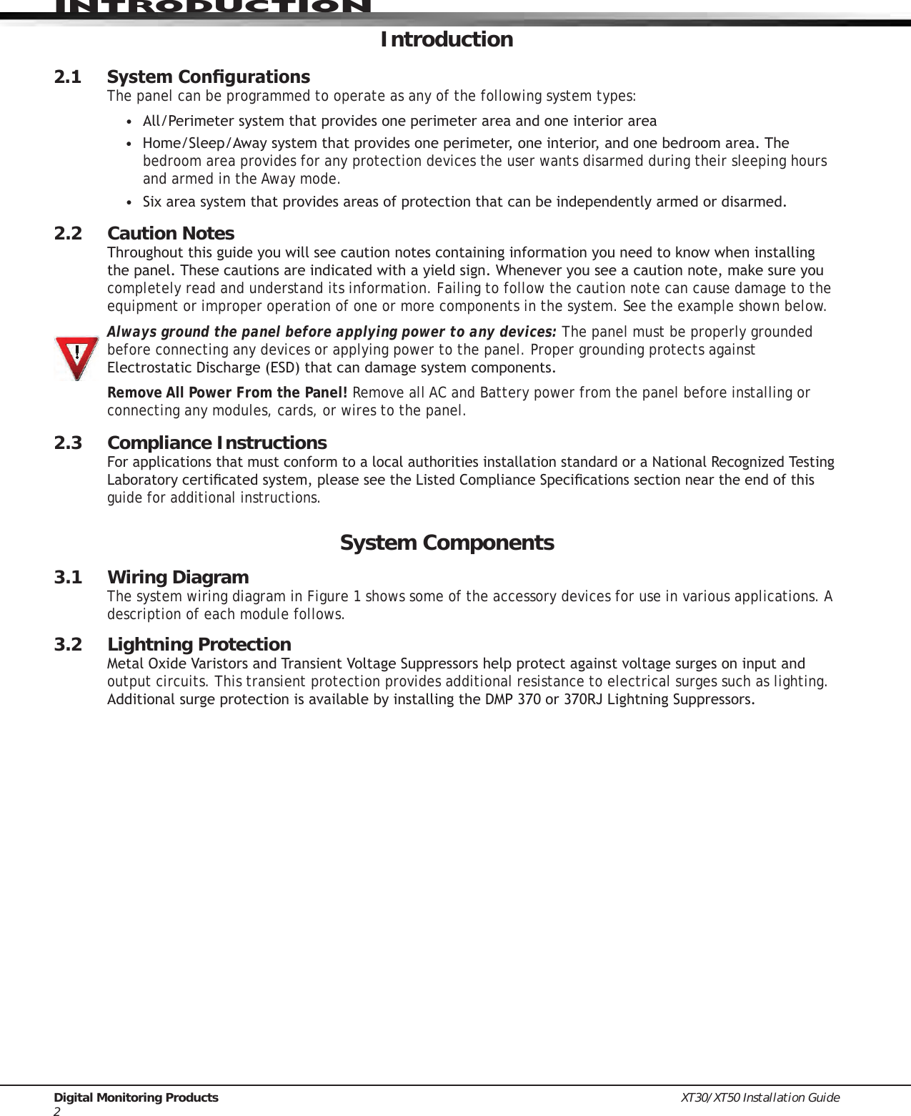 Page 7 of Digital Monitoring PC0128 Digital Transmission System Transceiver User Manual USERS MANUAL