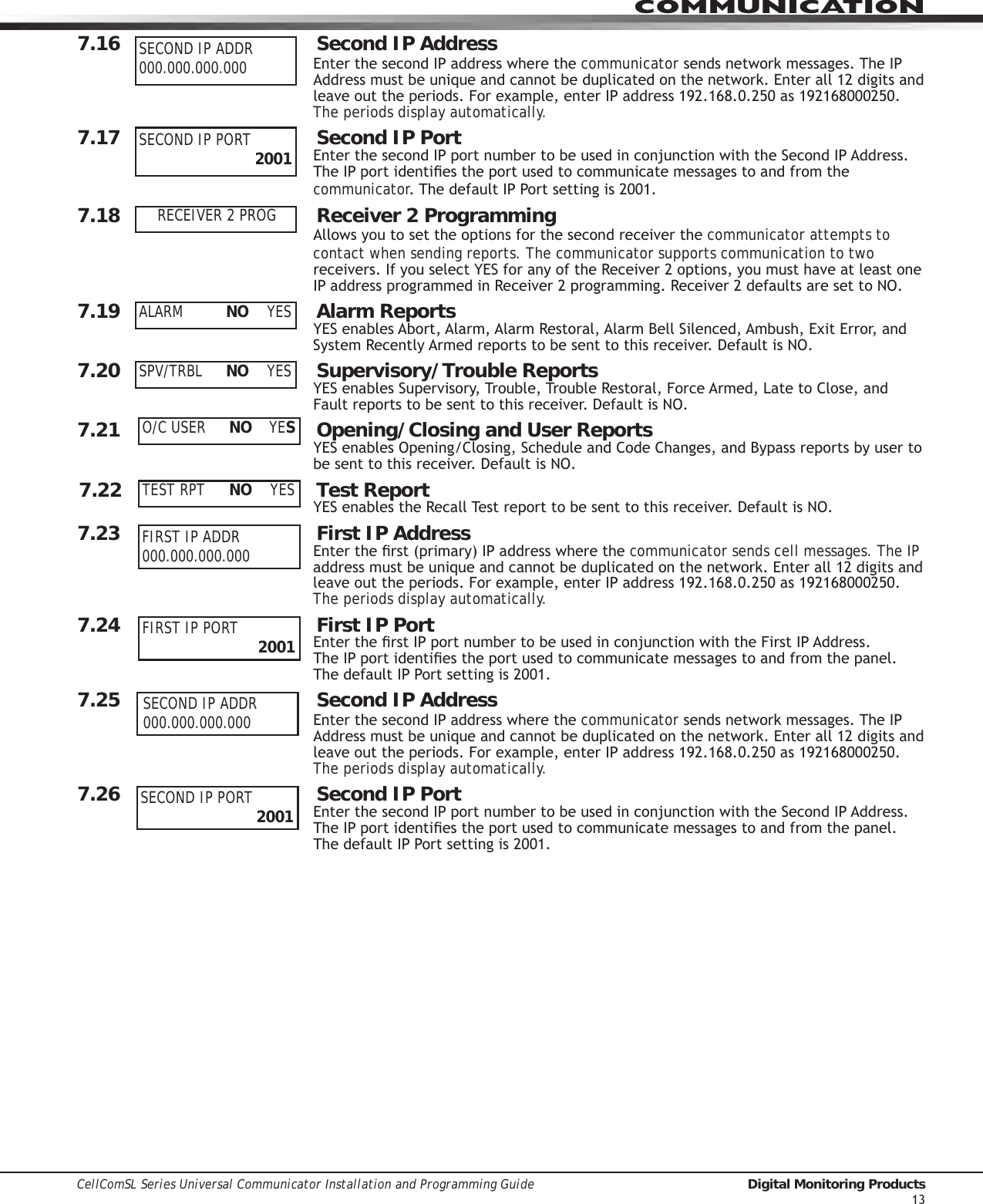 Page 19 of Digital Monitoring PC0163 Low Power Wireless Transceiver User Manual 