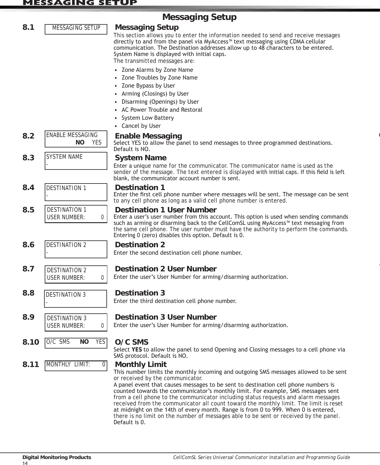 Page 20 of Digital Monitoring PC0163 Low Power Wireless Transceiver User Manual 