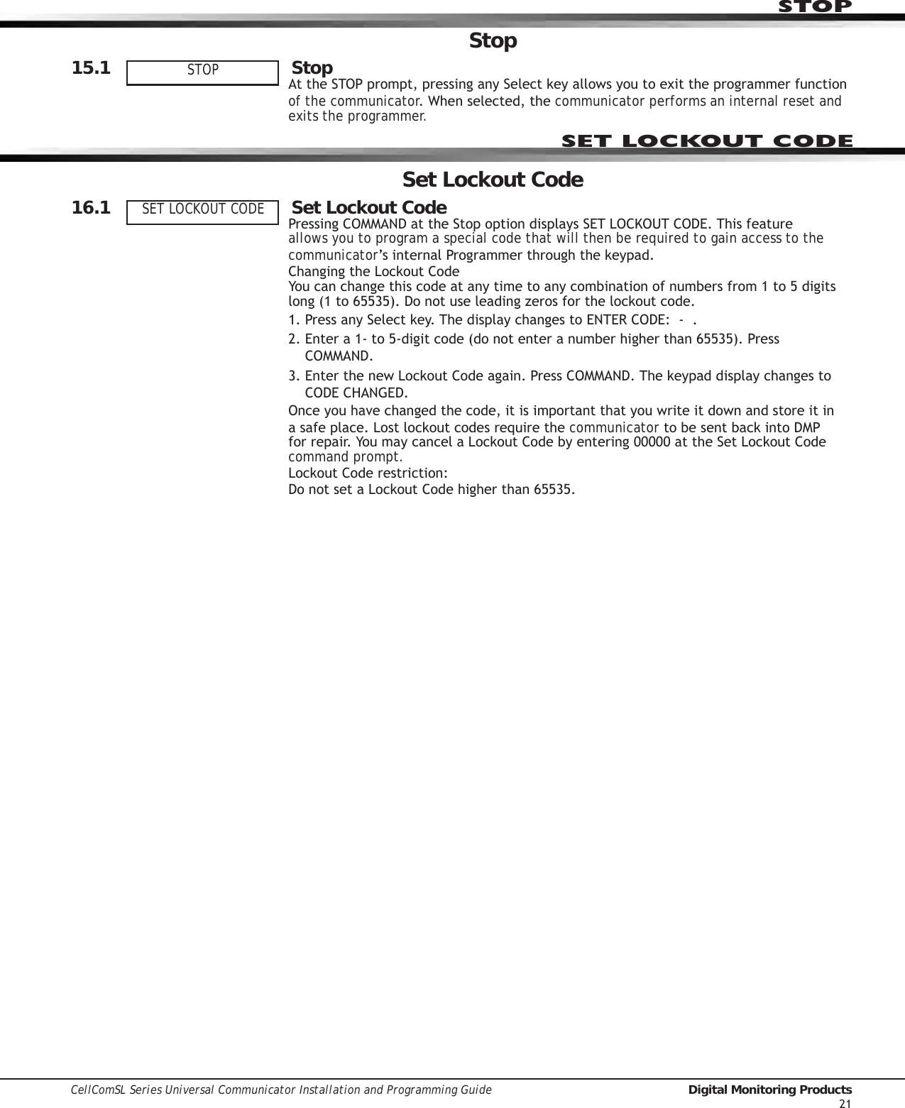 Page 27 of Digital Monitoring PC0163 Low Power Wireless Transceiver User Manual 