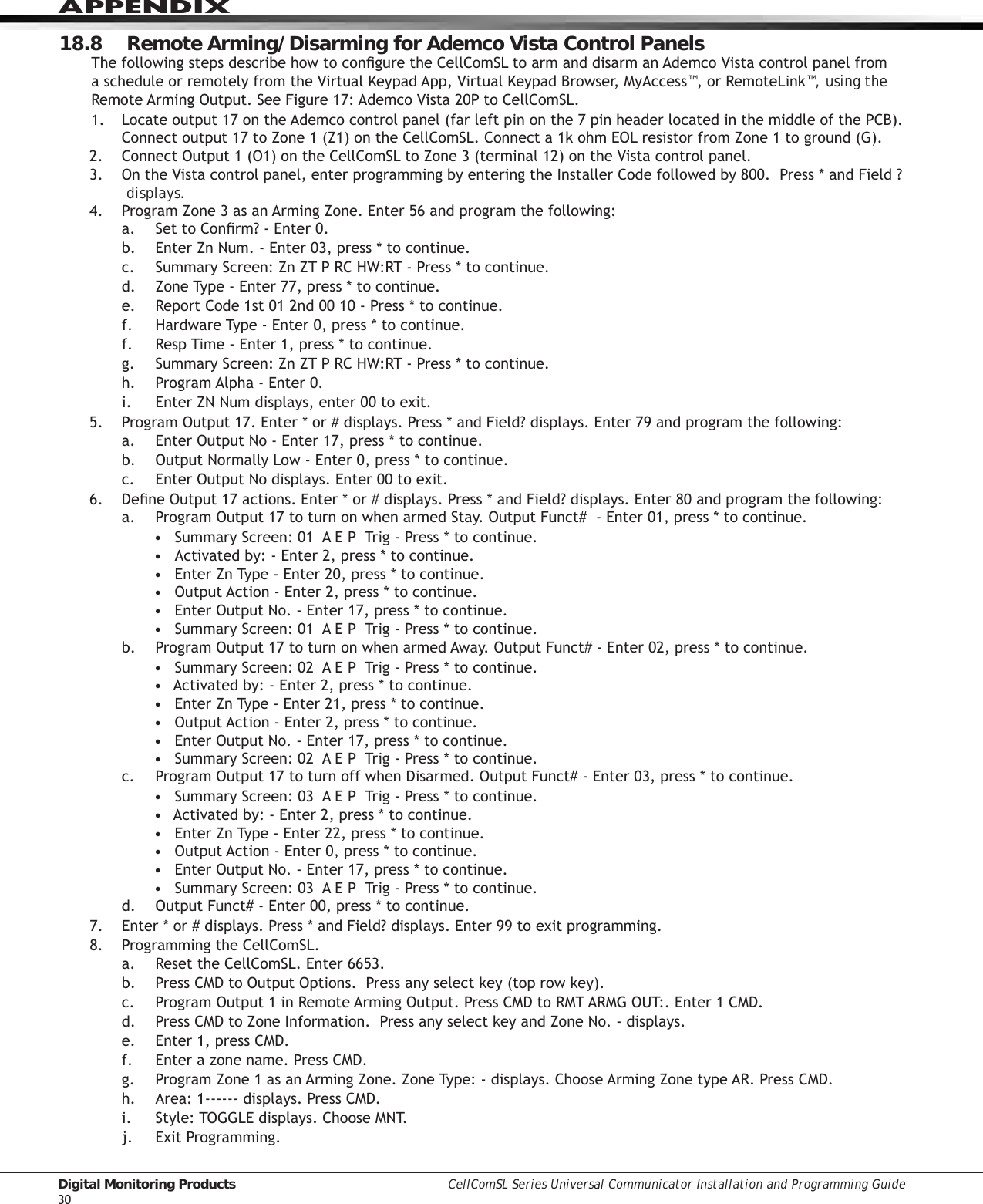 Page 36 of Digital Monitoring PC0163 Low Power Wireless Transceiver User Manual 