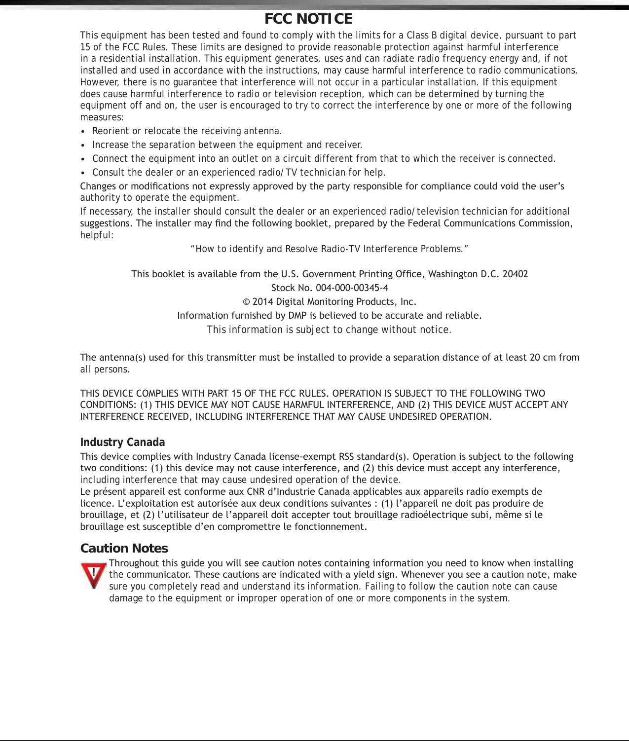 Page 2 of Digital Monitoring PC0179 Low Power Wireless Transceiver User Manual 