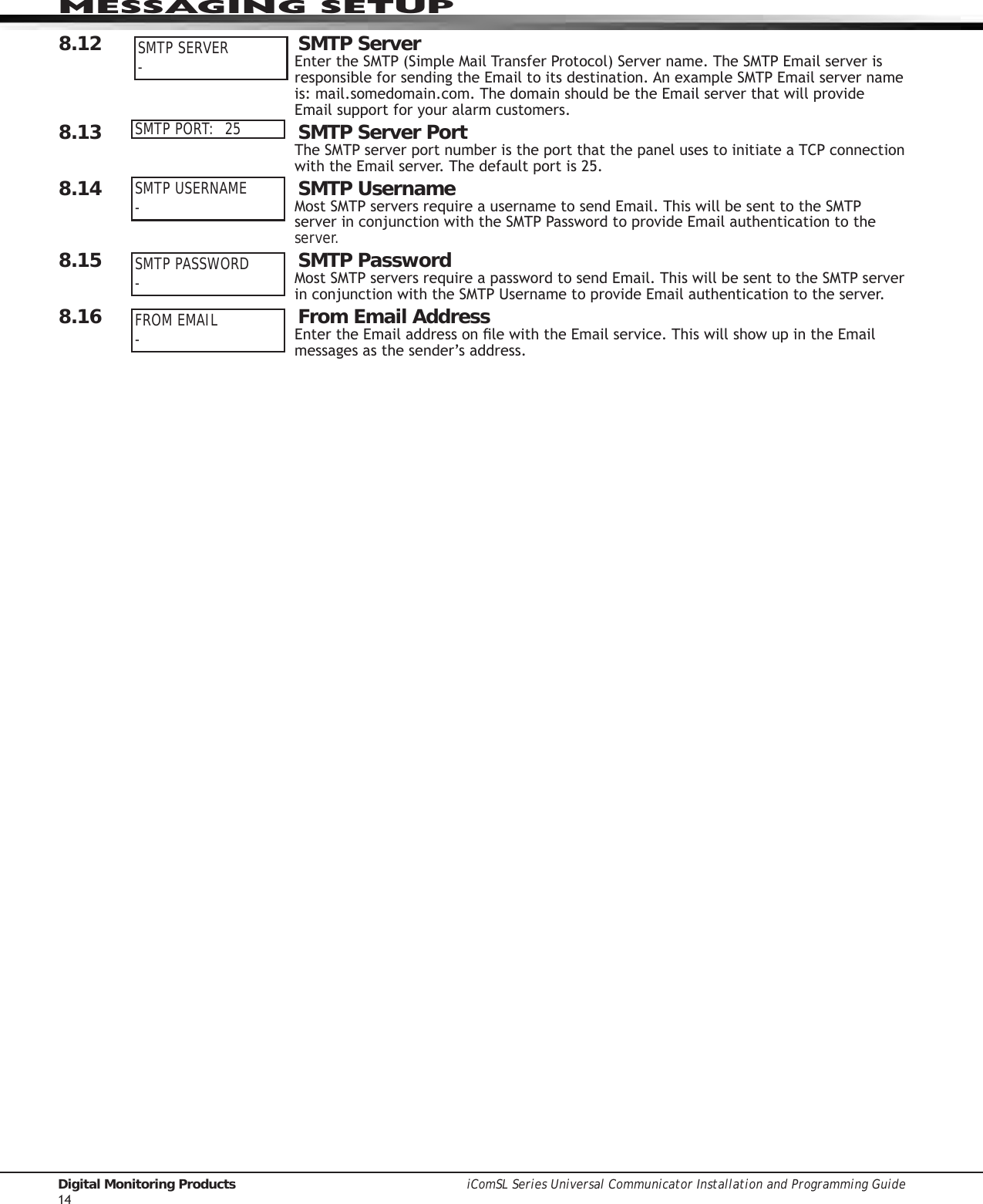 Page 20 of Digital Monitoring PC0179 Low Power Wireless Transceiver User Manual 