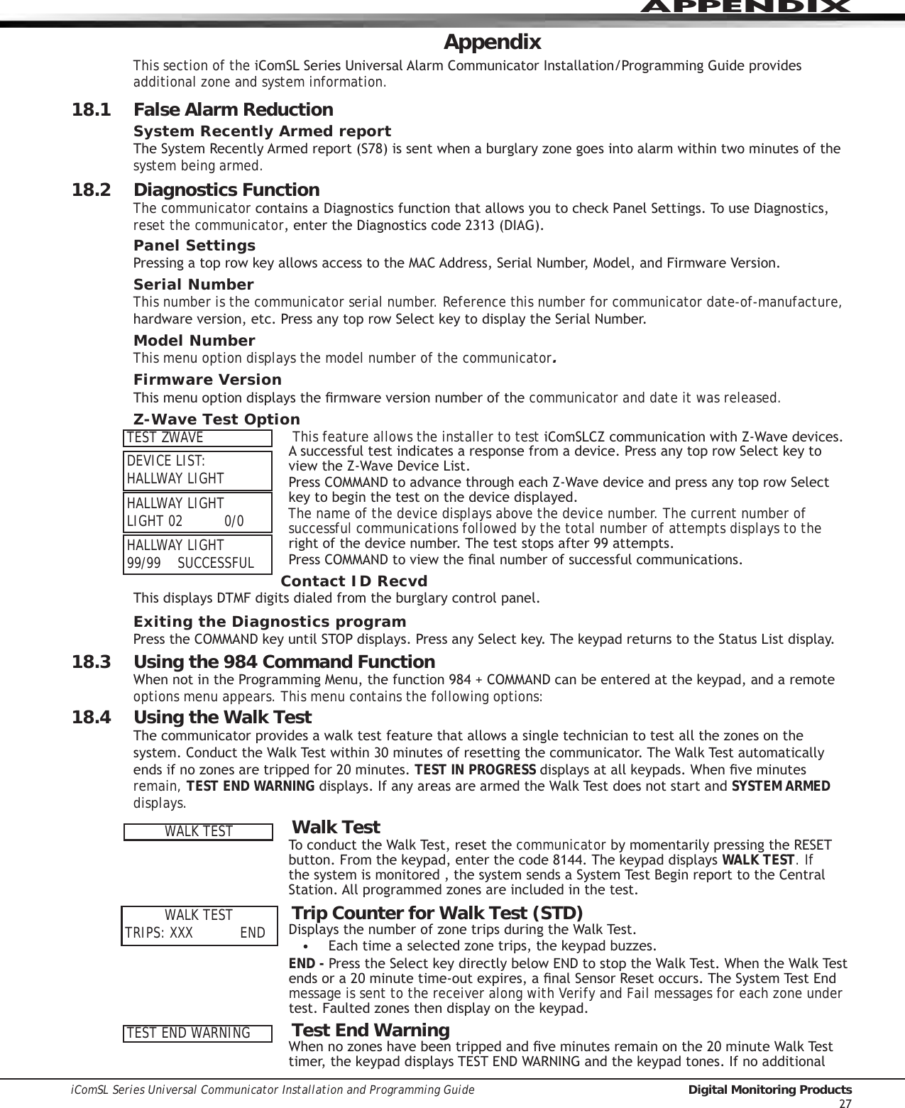 Page 33 of Digital Monitoring PC0179 Low Power Wireless Transceiver User Manual 