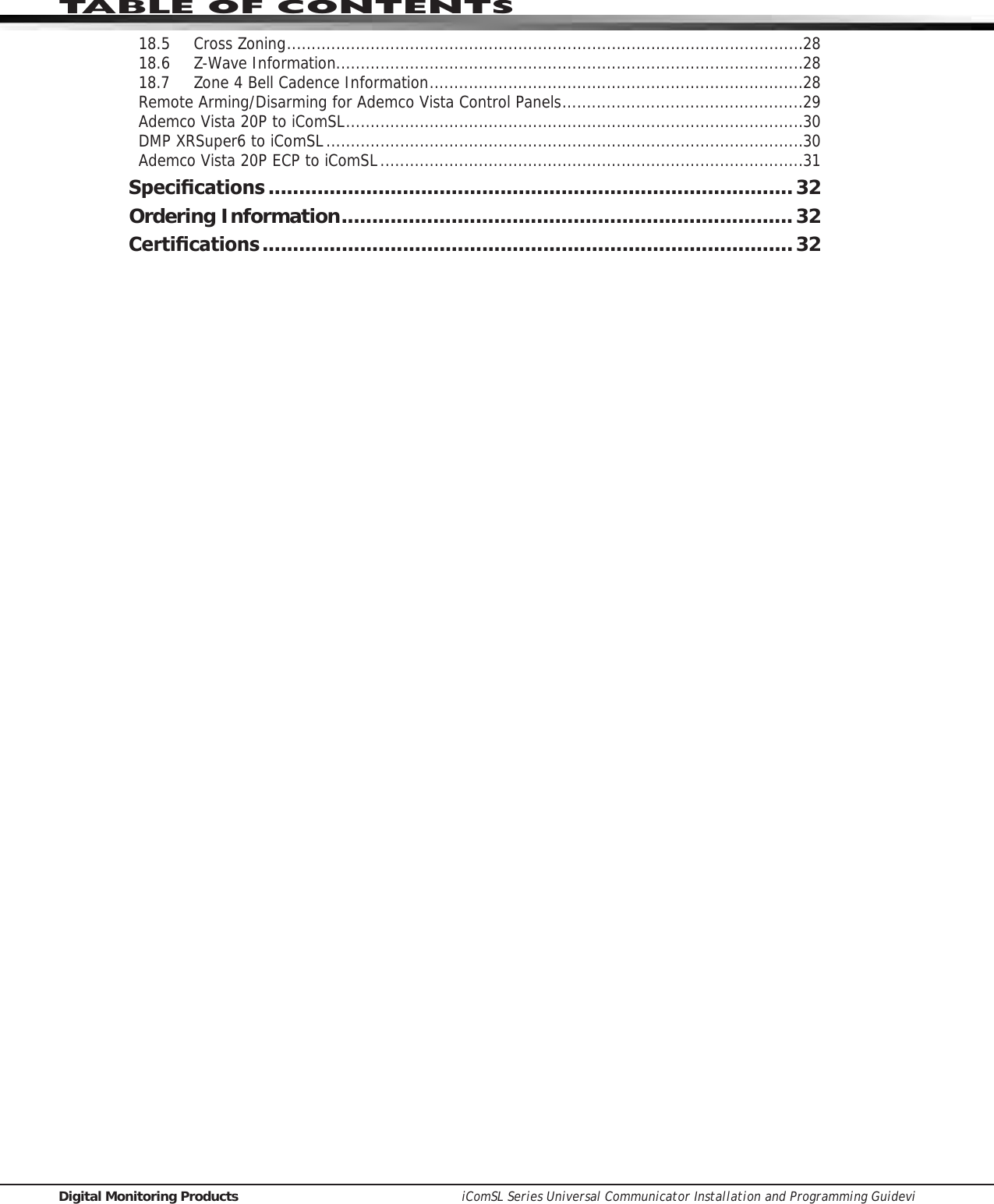 Page 6 of Digital Monitoring PC0179 Low Power Wireless Transceiver User Manual 